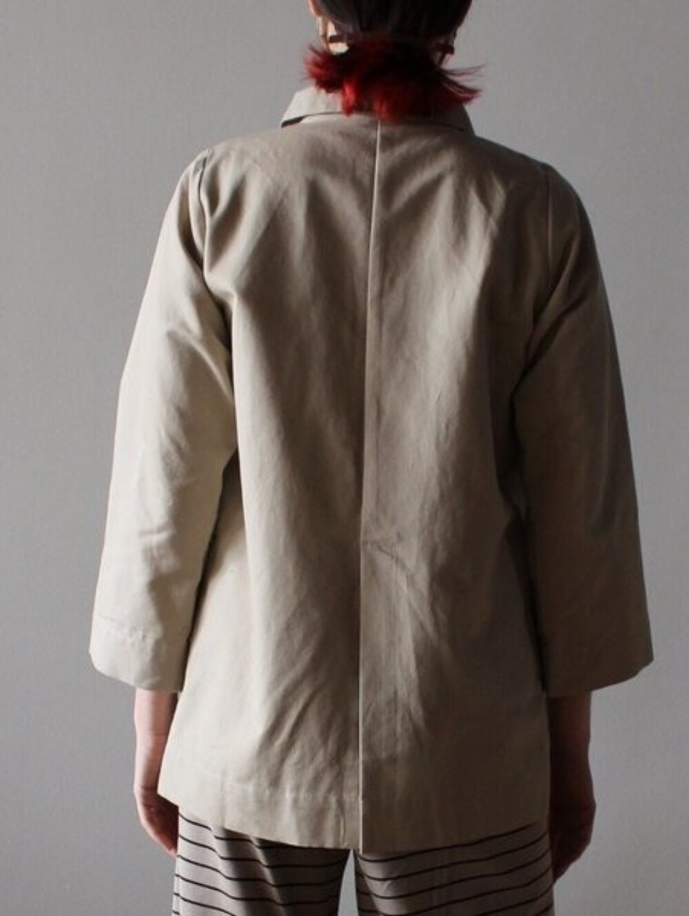 Ilana Kohn Mabel Jacket Natural Cotton Utility Button Front Size Small - Picture 3 of 7